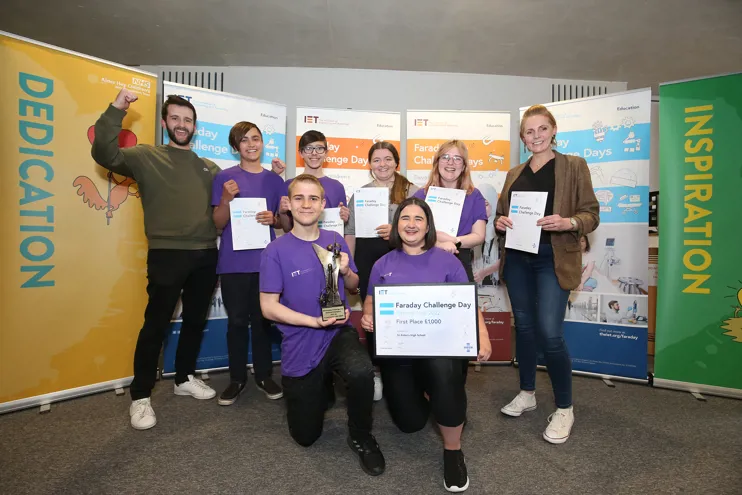 Students from St Aidan’s High School in North Lanarkshire have won the IET’s national Faraday engineering challenge, securing £1,000 for their school.