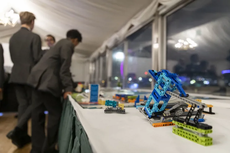 Line of Lego at the IET parliamentary reception
