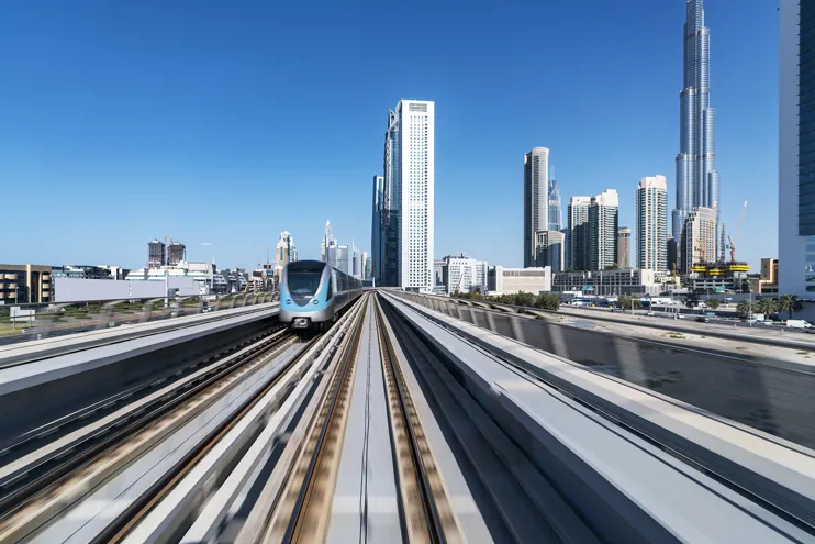 Modern transportation in Dubai