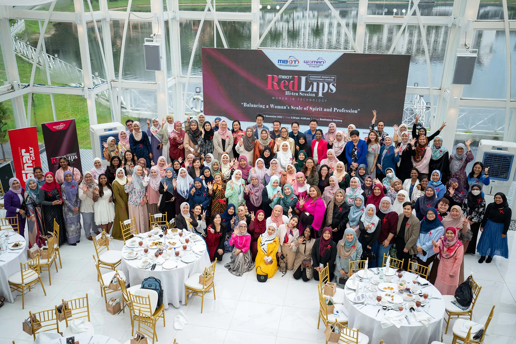 200 women leaders from across the country were invited to share their achievements at the MBOT Red LIPS Hi-Tea