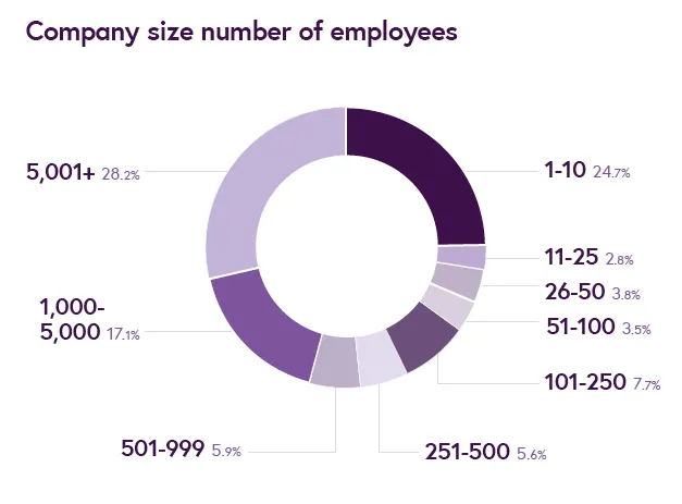 IET membership company size breakdown graphics