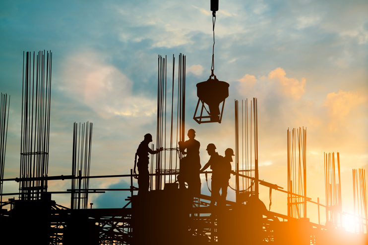 Image of construction site workers