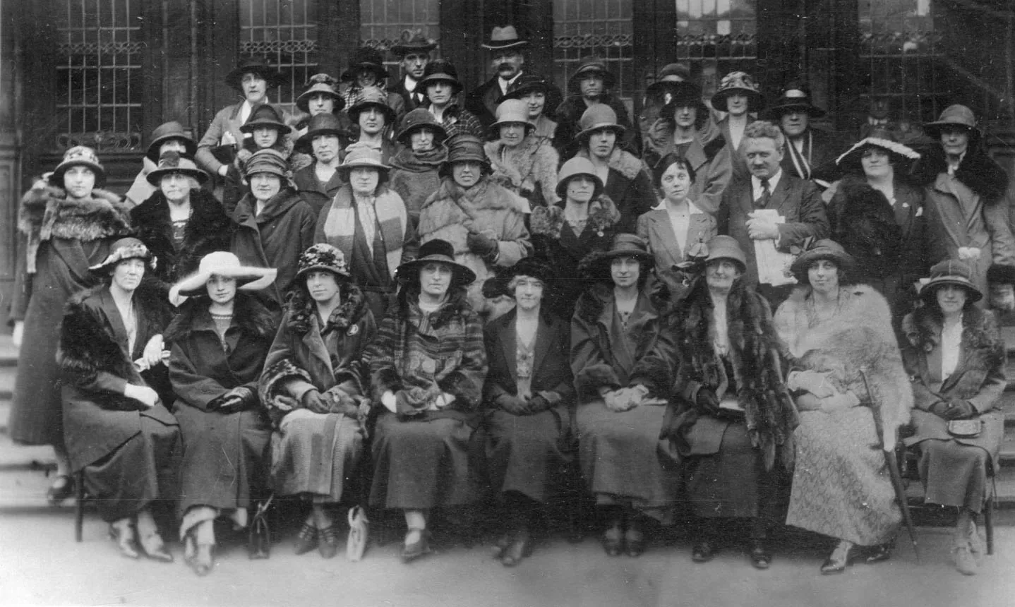 Attendees to the WES conference 1920s.