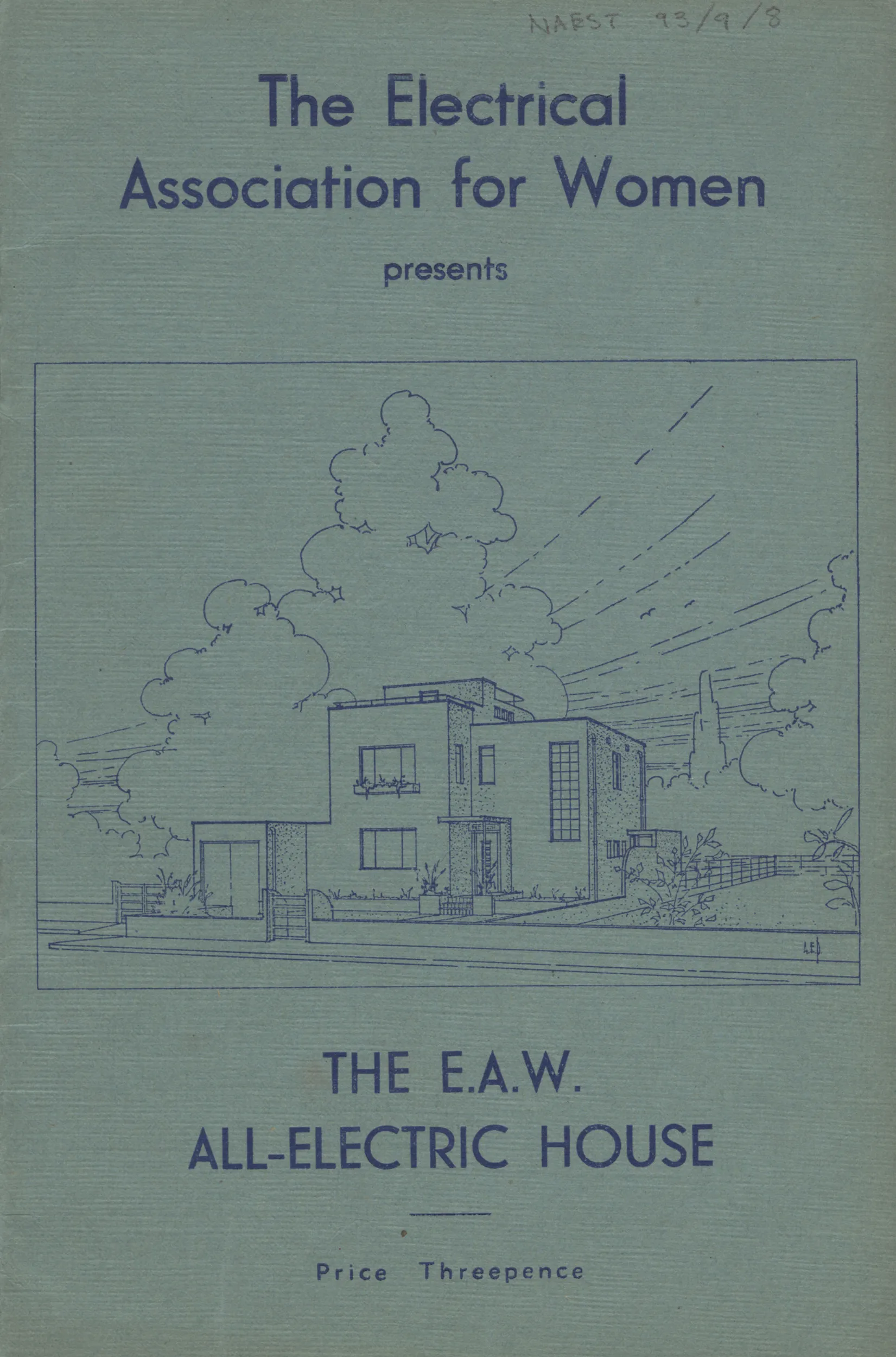 EAW booklet, 'The EAW all-electric house' date unknown c.1936 IET Archives ref NAEST 093/09/08.