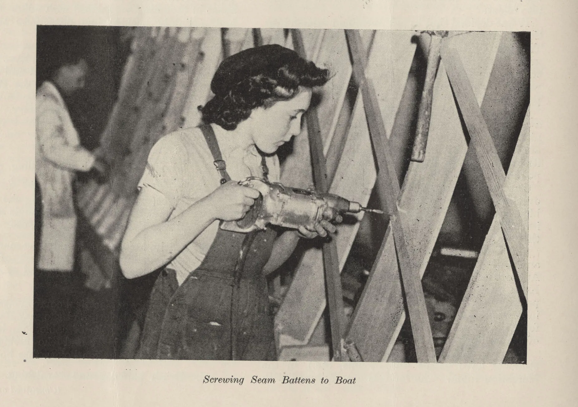 ‘Screwing seam battens to boats’ The Woman Engineer Journal Vol 5 no 5