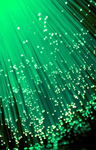 Green fibre optics