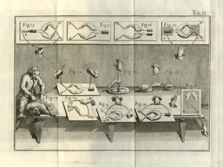 illustration of Luigi Galvani&#x27;s famous frog experiments taken from his work, De Viribus - Electricitatis in Motu Musculari, 1792.