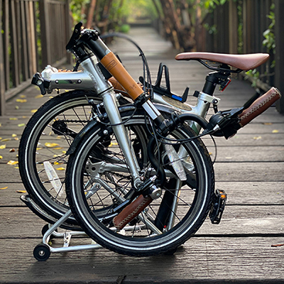 Image of a fold up bicycle