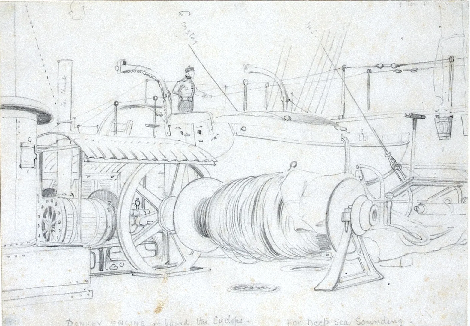 A Donkey Engine on board the Cyclops