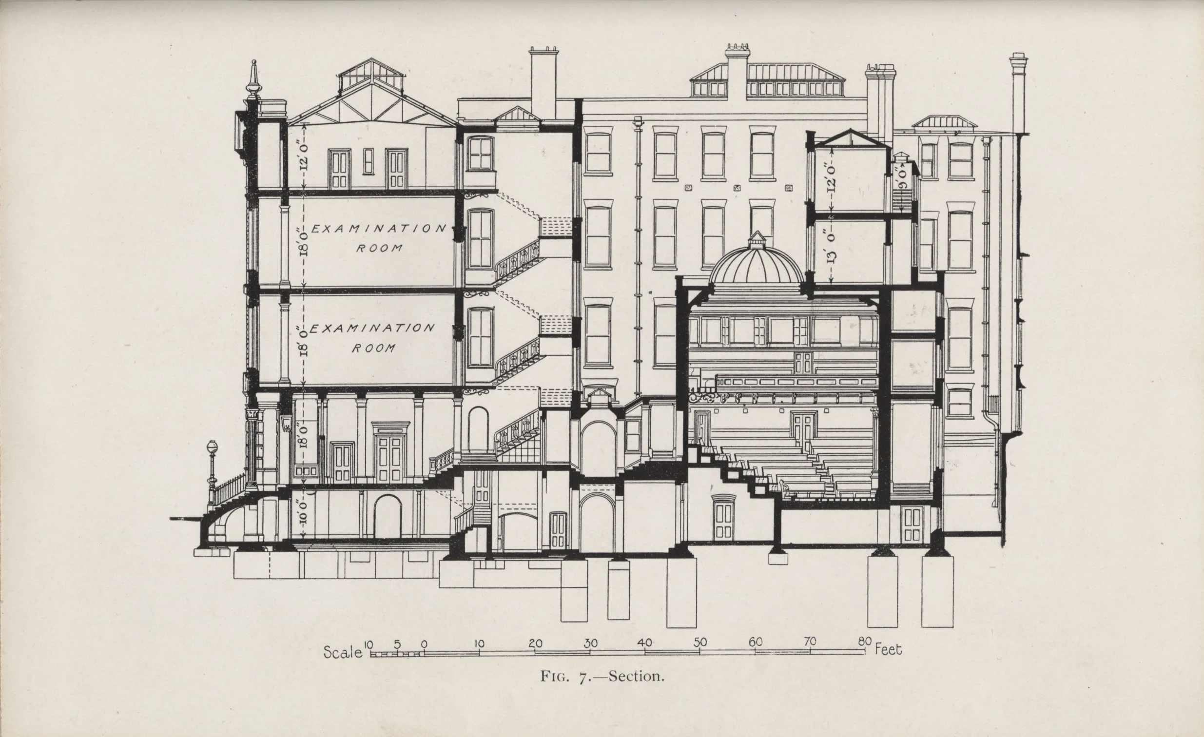 Sectional Plan of Savoy Place 1908