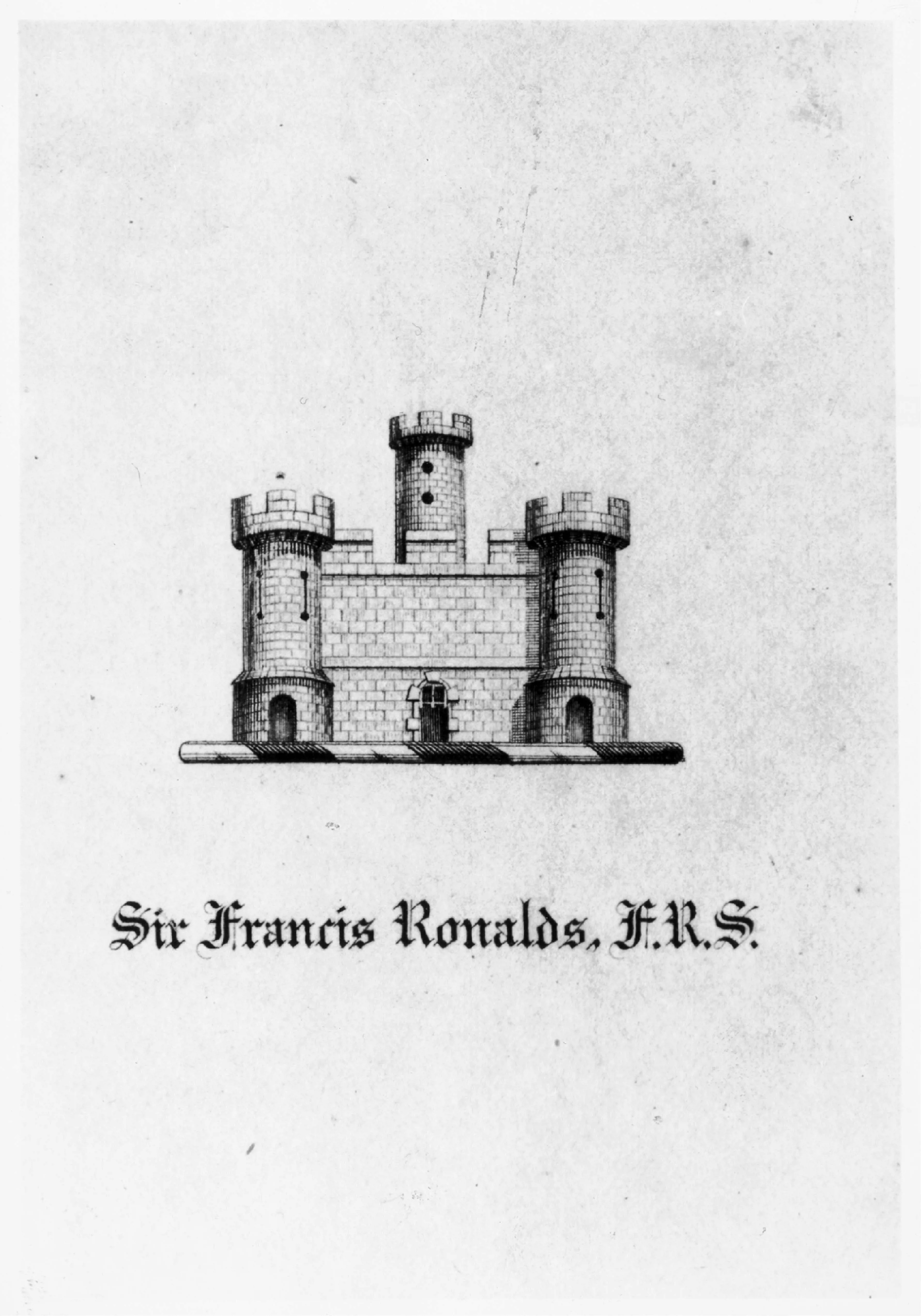 Bookplate of Sir Francis Ronalds