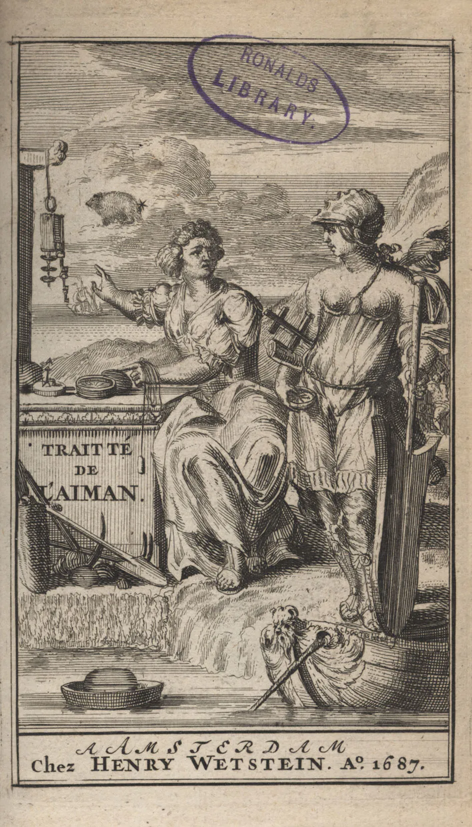 D’Alencé, Traitté de l’Aiman (1687) from the Ronalds Library collection ref. R/RB/8VO/016