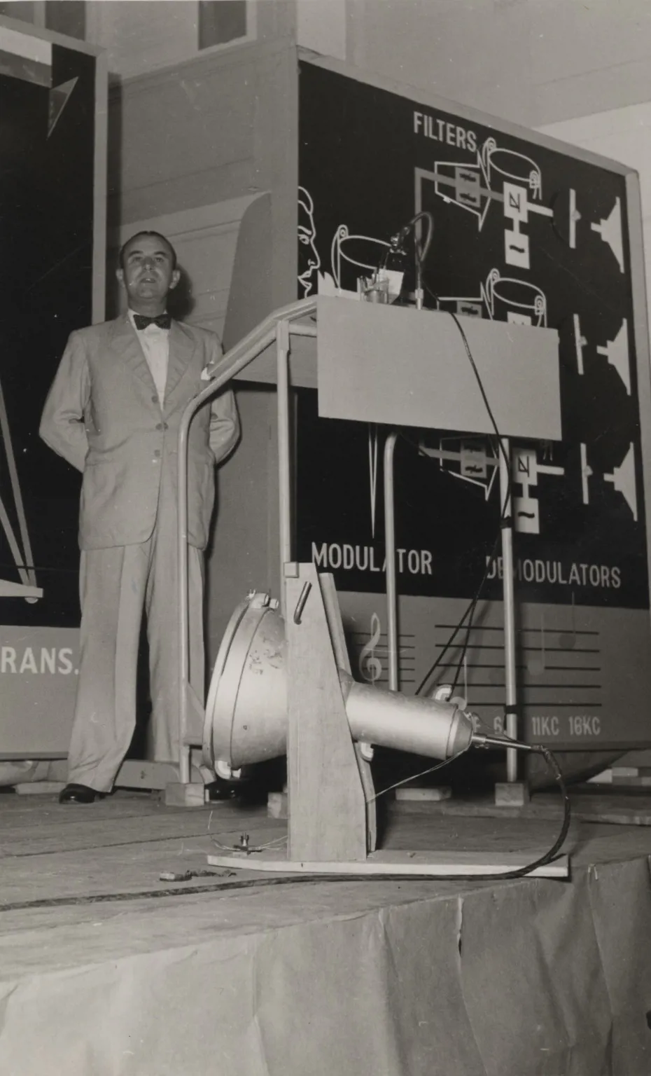 Photographs (above and below)  from the 1956 Faraday Lecture presented in Malaya ref. IET/UNO/01/14